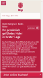 Mobile Screenshot of hotel-allegra.de