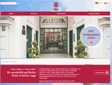 Tablet Screenshot of hotel-allegra.de